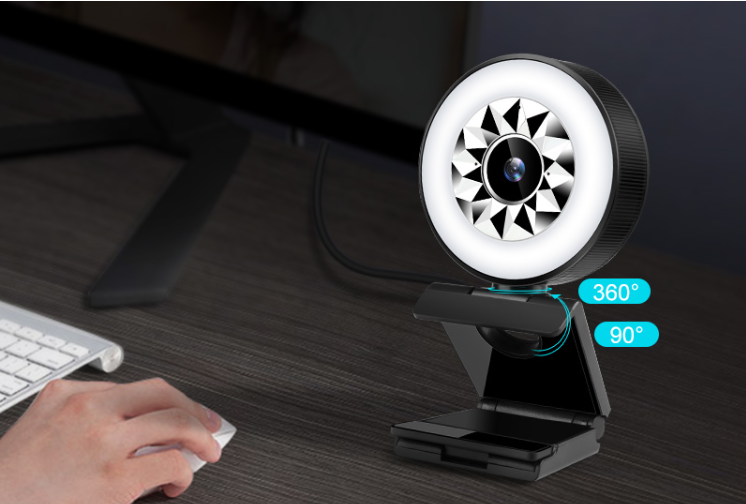 1080p HD USB Webcam with Microphone and Privacy Cover