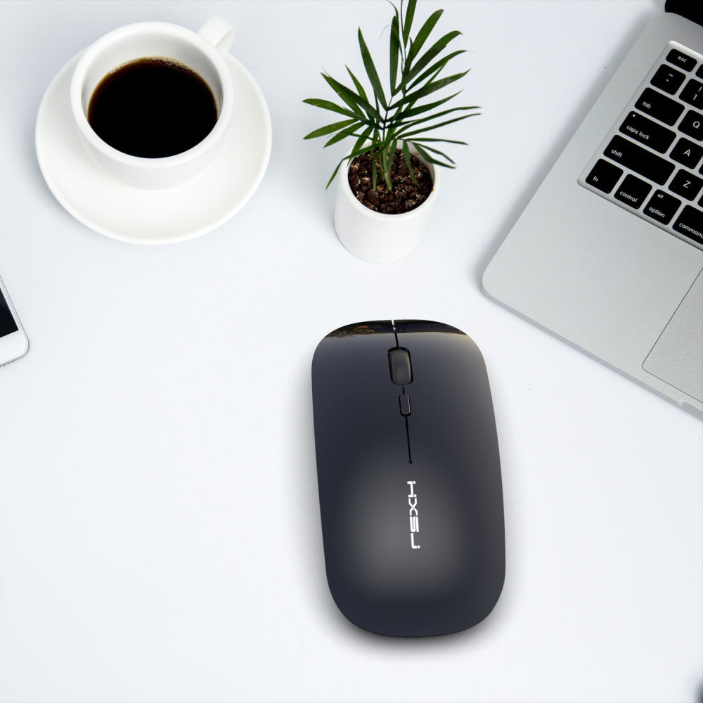 Rechargeable Silent Wireless Mouse, 2.4GHz with USB Receiver