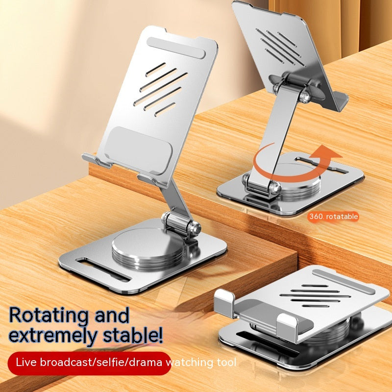 360° Rotating Metal Phone & Tablet Stand, Foldable