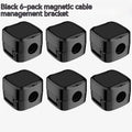 Magnetic Cable Clips, 6-Pack Desk Cable Organizer