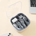 Dust-Proof Charging Cable Storage Box with Clear Lid