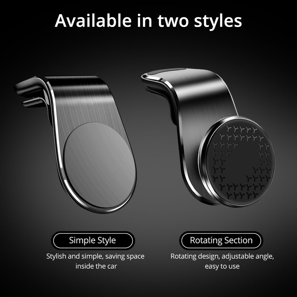 Magnetic Car Phone Mount, Air Vent Holder with 360° Rotation