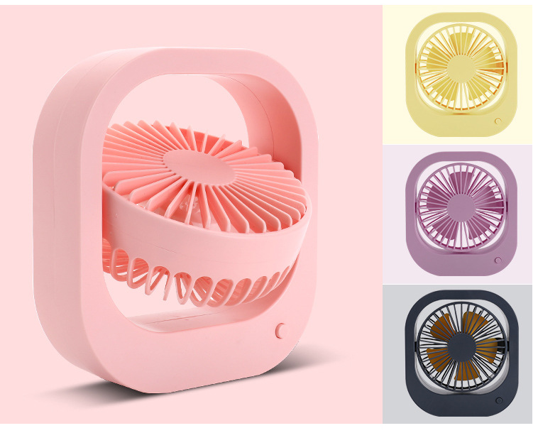 Mini USB Desk Fan, 2-Speed with Adjustable Tilt