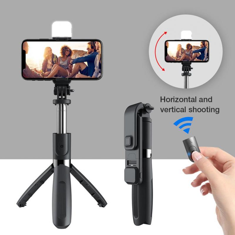 Bluetooth Selfie Stick Tripod with Remote, 68cm