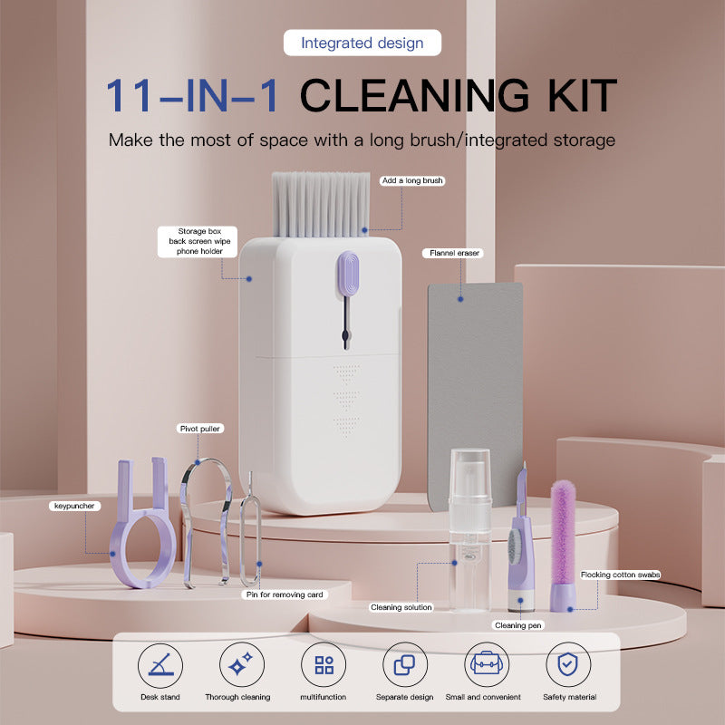 11-in-1 Multifunctional Cleaning Kit with Storage Box