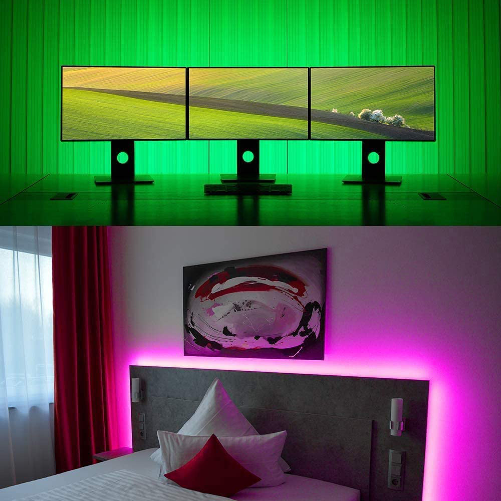 USB RGB LED Strip Lights 5m with App & Remote