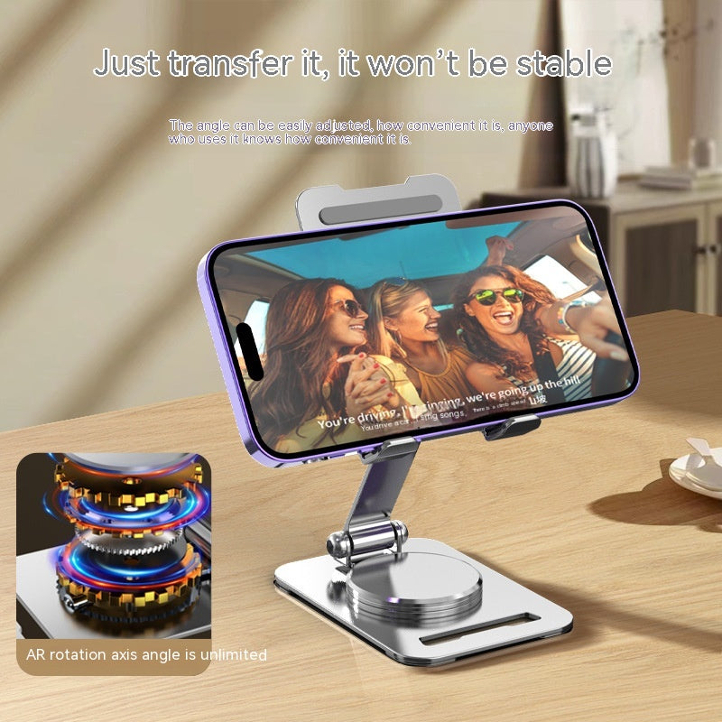 360° Rotating Metal Phone & Tablet Stand, Foldable