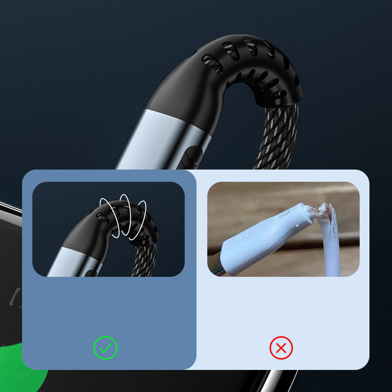 Braided USB-C to USB-C Cable 2m, 100W Fast Charging