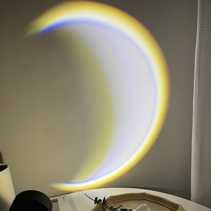 USB Moon Projection Lamp, Sunset-Glow Mood Light