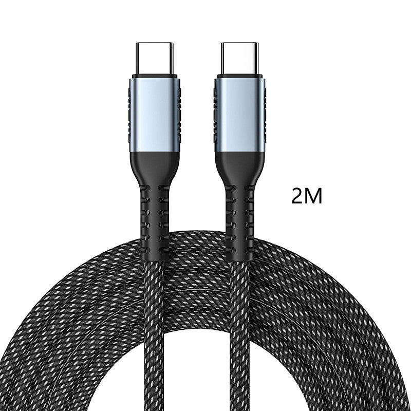 Braided USB-C to USB-C Cable 2m, 100W Fast Charging