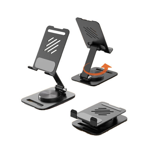 360° Rotating Metal Phone & Tablet Stand, Foldable