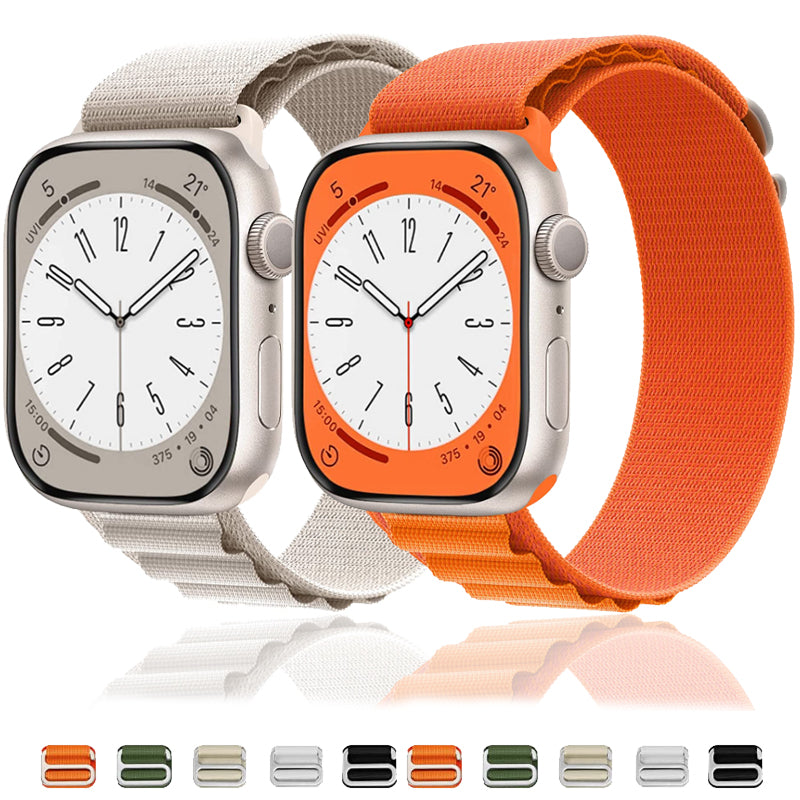 Nylon Sport Loop Watch Band, Adjustable Hook-and-Loop Strap