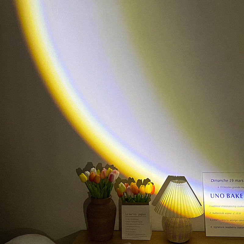 USB Moon Projection Lamp, Sunset-Glow Mood Light